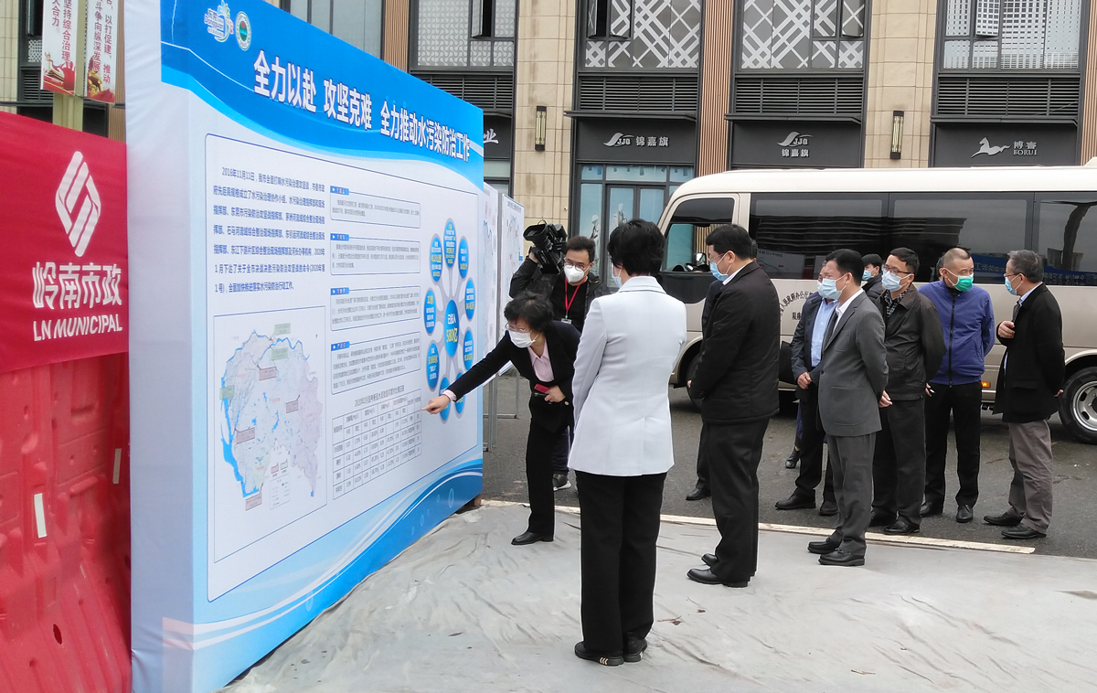 广东省副省长张虎调研视察1277星际电子游戏股份东引运河治水工程项目